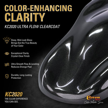 UMS Urethane Ultra Metallic Sparkle - Black Metallic Sparkle- Gallon Ultra Flow Kit