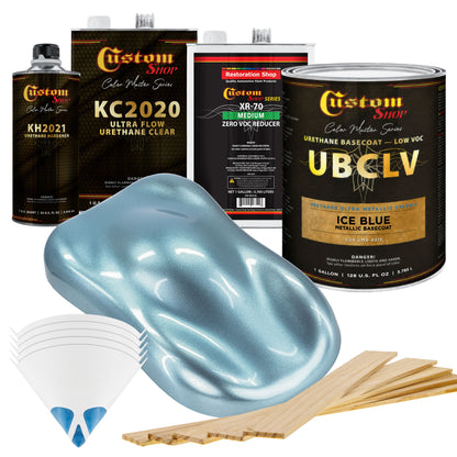 UMS Urethane Ultra Metallic Sparkle - Ice Blue Metallic Sparkle- Gallon Ultra Flow Kit