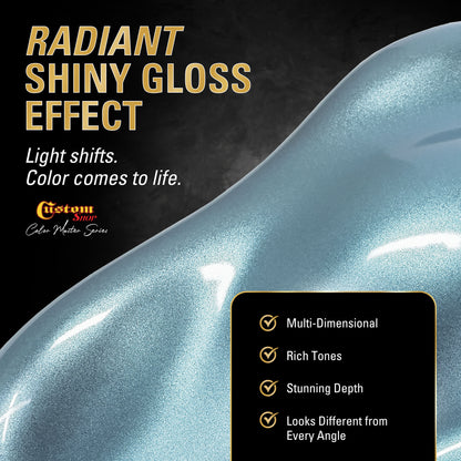UMS Urethane Ultra Metallic Sparkle - Ice Blue Metallic Sparkle- Gallon Ultra Flow Kit