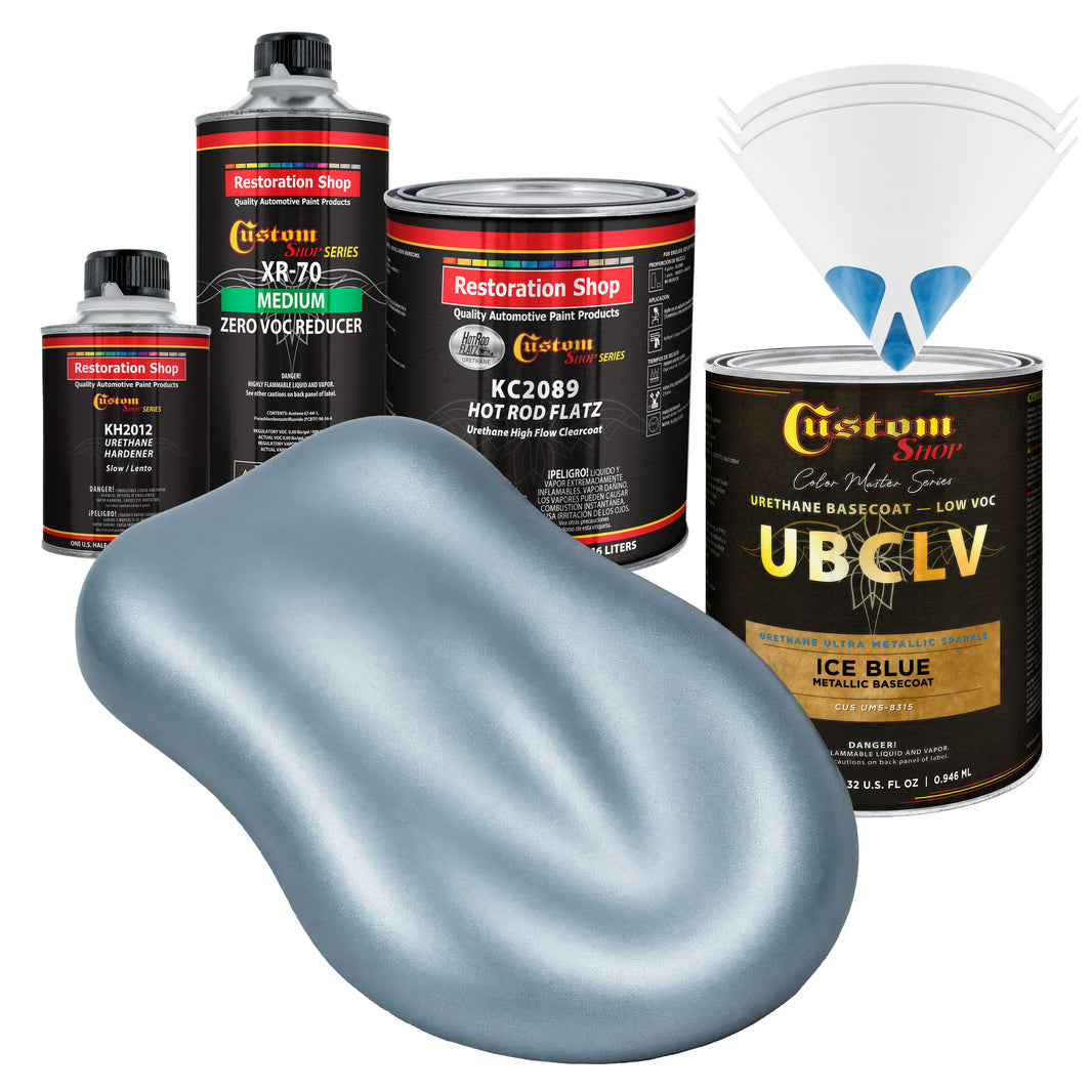UMS Urethane Ultra Metallic Sparkle - Ice Blue Metallic Sparkle- Quart Matte Kit