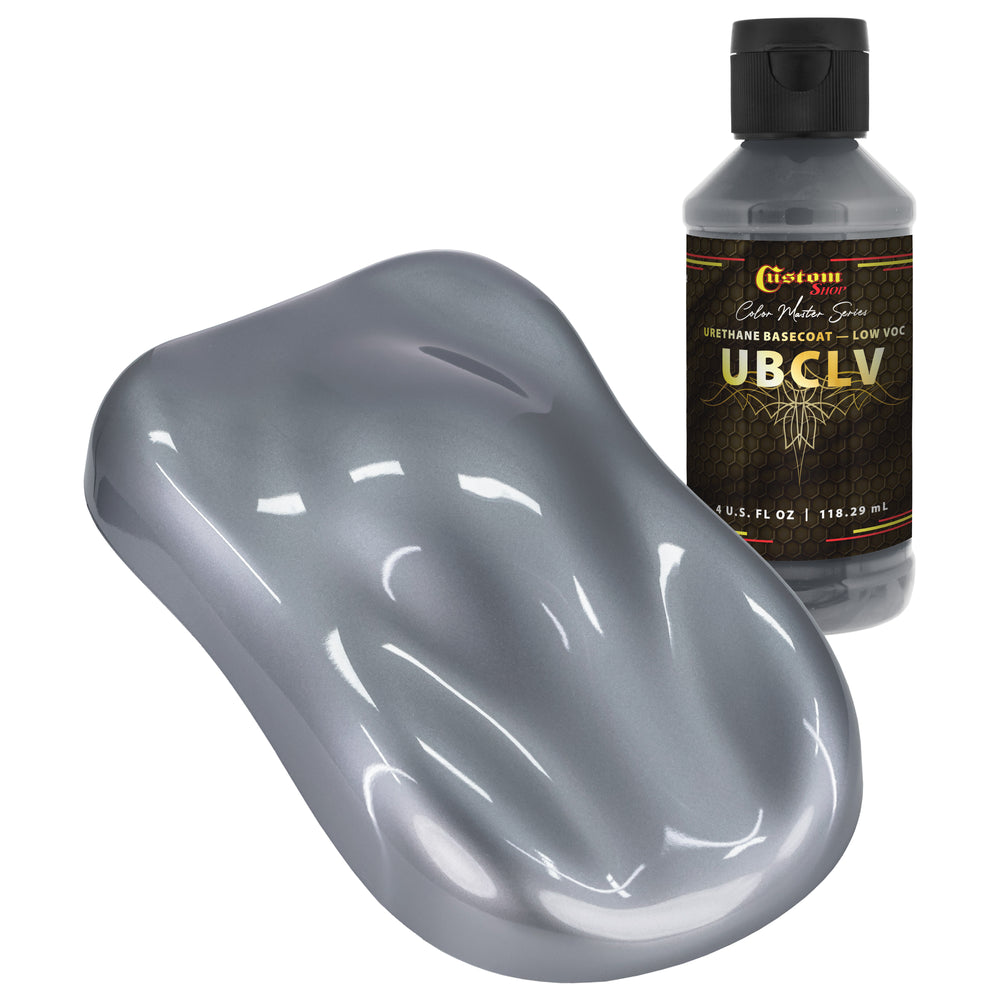 Custom Shop UPC Urethane Ultra Pearl Colors - Titanium Pearl Basecoat - 4-Ounce Ready to Spray Bottle