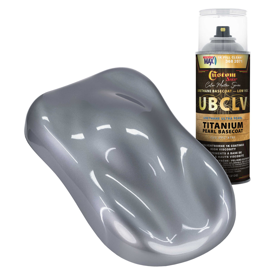 UPC Urethane Ultra Pearl Colors - Titanium Pearl Basecoat- Spray Can