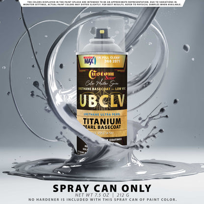 UPC Urethane Ultra Pearl Colors - Titanium Pearl Basecoat- Spray Can