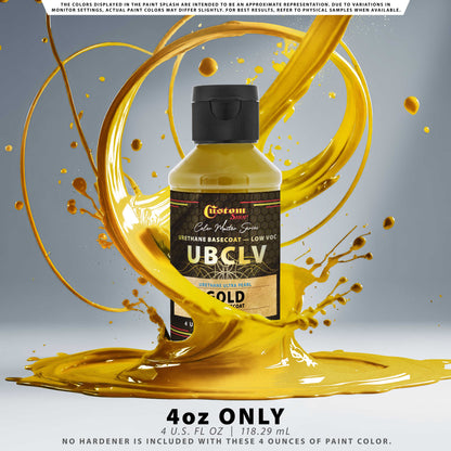 UPC Urethane Ultra Pearl Colors - Gold Pearl Basecoat - 4-Ounce Ready to Spray Bottle
