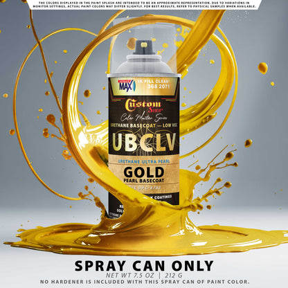 UPC Urethane Ultra Pearl Colors - Gold Pearl Basecoat- Spray Can