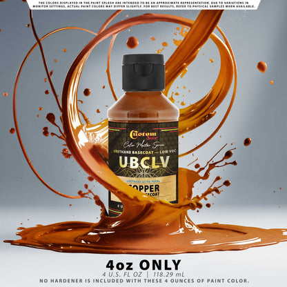 UPC Urethane Ultra Pearl Colors - Copper Pearl Basecoat - 4-Ounce Ready to Spray Bottle