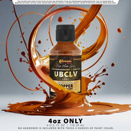 Custom Shop UPC Urethane Ultra Pearl Colors - Copper Pearl Basecoat - 4-Ounce Ready to Spray Bottle