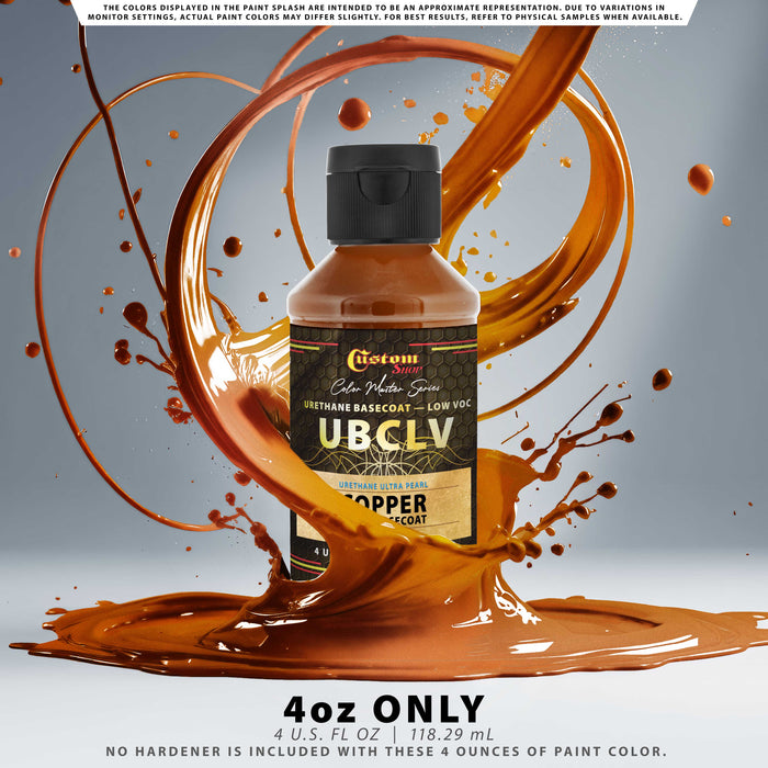 Custom Shop UPC Urethane Ultra Pearl Colors - Copper Pearl Basecoat - 4-Ounce Ready to Spray Bottle