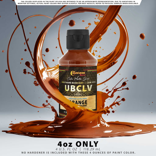 Custom Shop UPC Urethane Ultra Pearl Colors - Orange Pearl Basecoat - 4-Ounce Ready to Spray Bottle