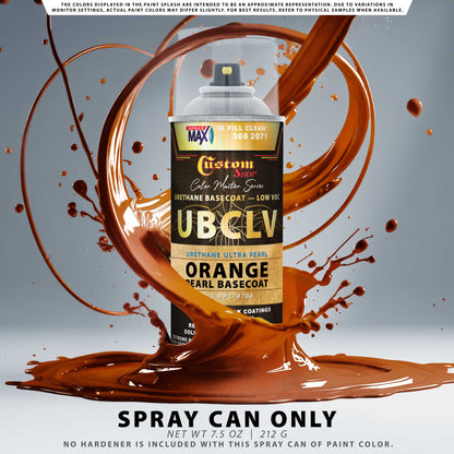 UPC Urethane Ultra Pearl Colors - Orange Pearl Basecoat- Spray Can