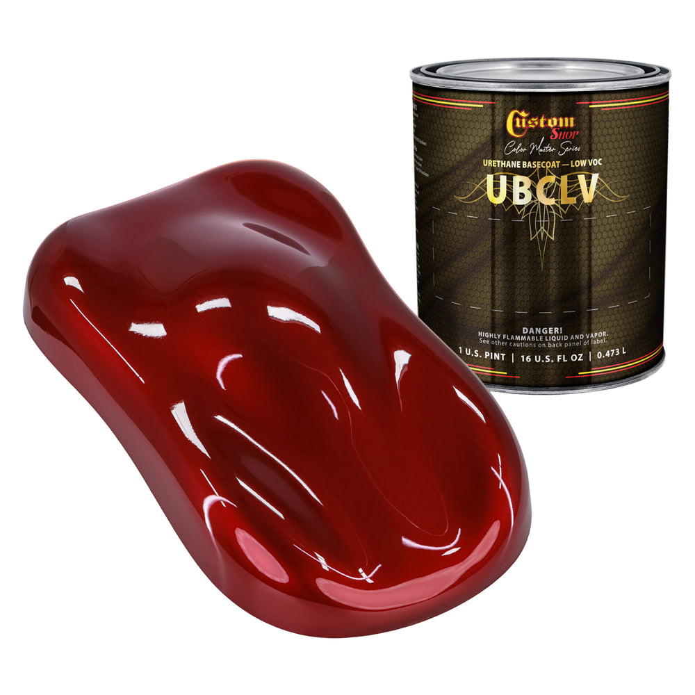 Custom Shop UPC Urethane Ultra Pearl Colors - Fire Red Pearl Basecoat- Pint