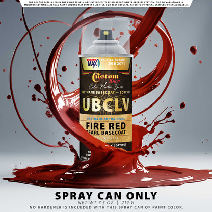 UPC Urethane Ultra Pearl Colors - Fire Red Pearl Basecoat- Spray Can