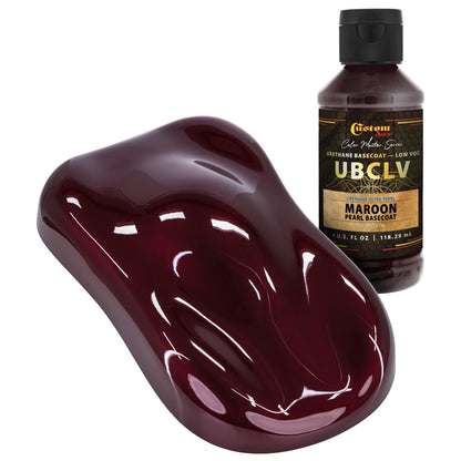 UPC Urethane Ultra Pearl Colors - Maroon Pearl Basecoat - 4-Ounce Ready to Spray Bottle