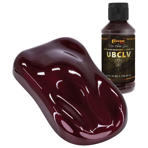 Custom Shop UPC Urethane Ultra Pearl Colors - Maroon Pearl Basecoat - 4-Ounce Ready to Spray Bottle