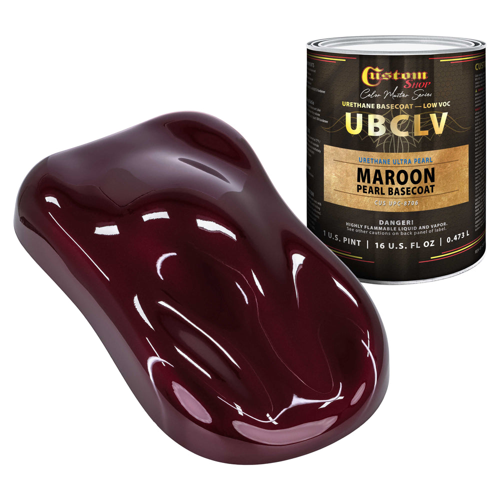 Custom Shop UPC Urethane Ultra Pearl Colors - Maroon Pearl Basecoat- Pint