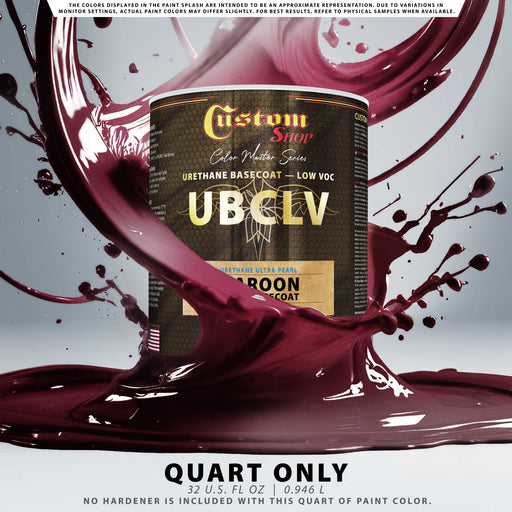 Custom Shop UPC Urethane Ultra Pearl Colors - Maroon Pearl Basecoat- Quart
