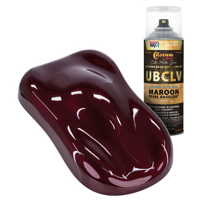 UPC Urethane Ultra Pearl Colors - Maroon Pearl Basecoat- Spray Can