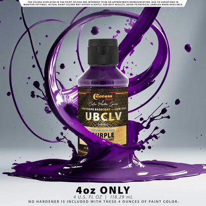 UPC Urethane Ultra Pearl Colors - Purple Pearl Basecoat - 4-Ounce Ready to Spray Bottle