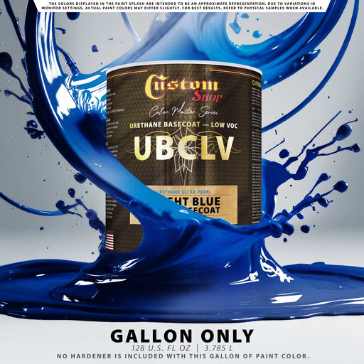 Custom Shop UPC Urethane Ultra Pearl Colors - Bright Blue Pearl Basecoat- Gallon