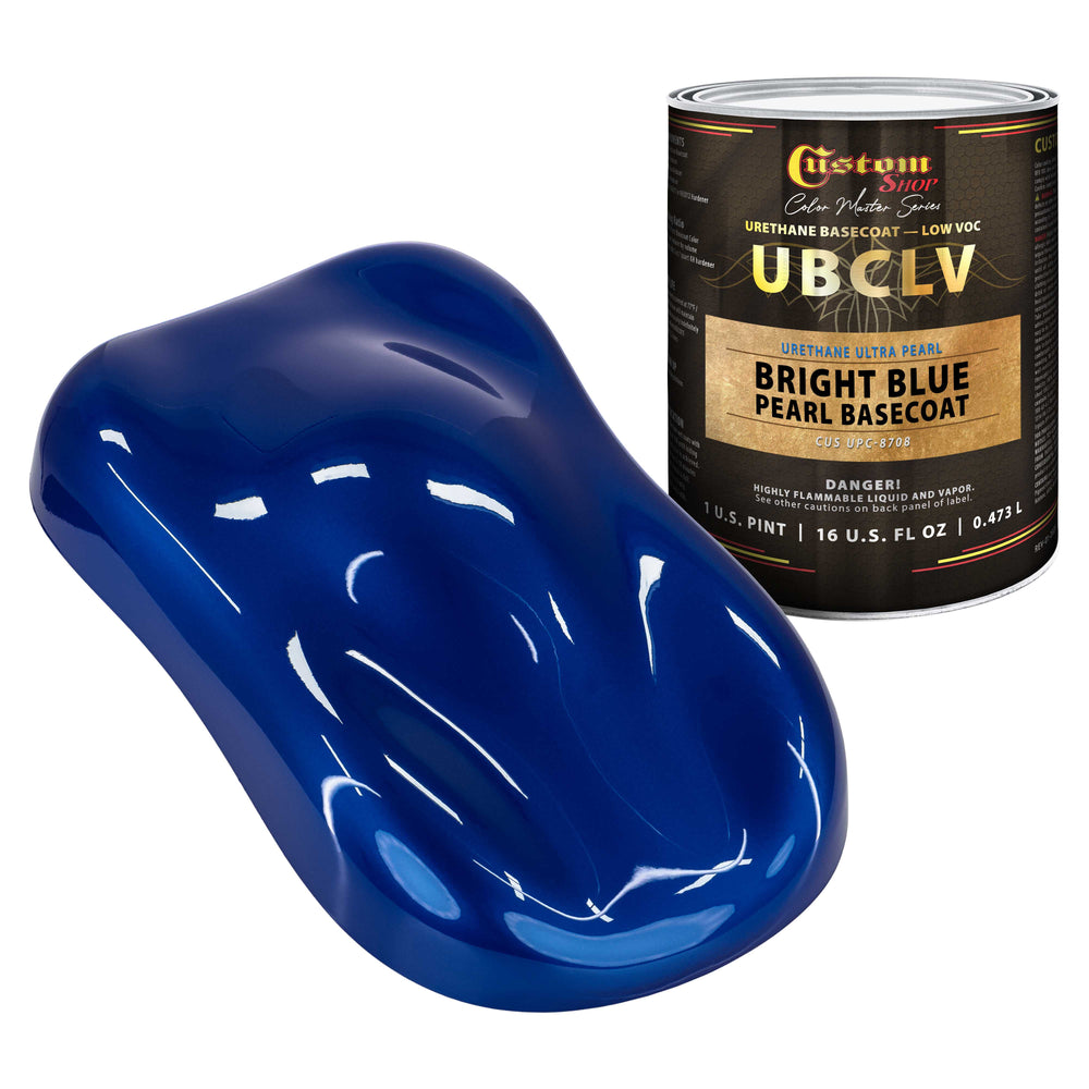 Custom Shop UPC Urethane Ultra Pearl Colors - Bright Blue Pearl Basecoat- Pint
