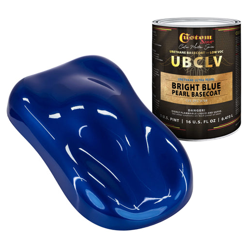 Custom Shop UPC Urethane Ultra Pearl Colors - Bright Blue Pearl Basecoat- Pint