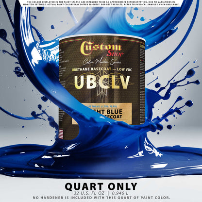 UPC Urethane Ultra Pearl Colors - Bright Blue Pearl Basecoat- Quart