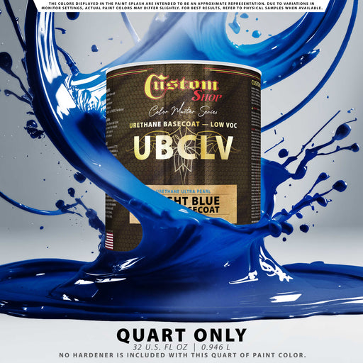 Custom Shop UPC Urethane Ultra Pearl Colors - Bright Blue Pearl Basecoat- Quart