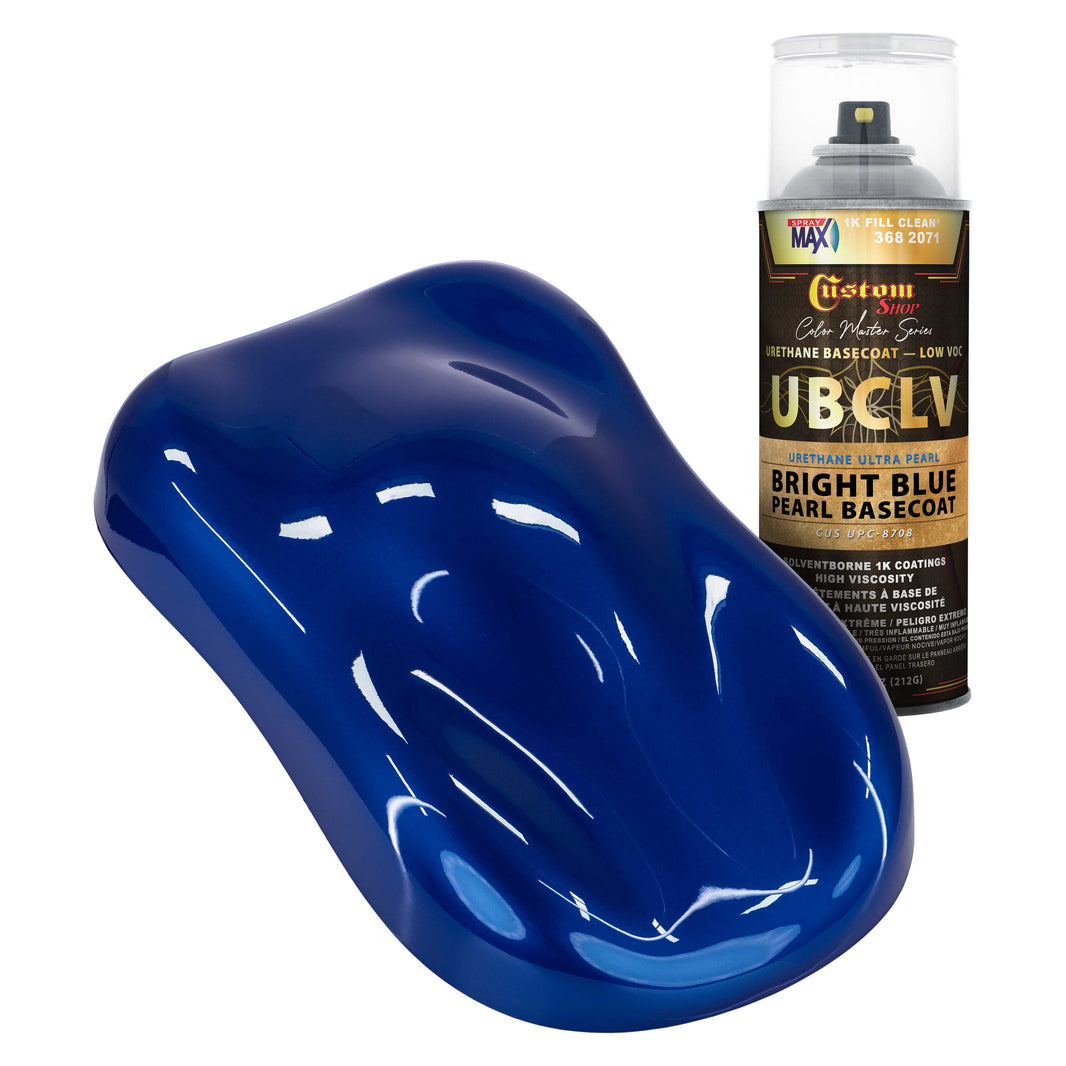 UPC Urethane Ultra Pearl Colors - Bright Blue Pearl Basecoat- Spray Can
