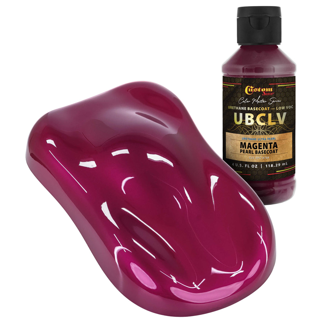 UPC Urethane Ultra Pearl Colors - Magenta Pearl Basecoat - 4-Ounce Ready to Spray Bottle