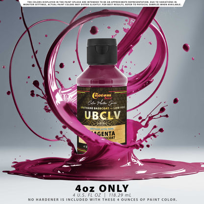 UPC Urethane Ultra Pearl Colors - Magenta Pearl Basecoat - 4-Ounce Ready to Spray Bottle