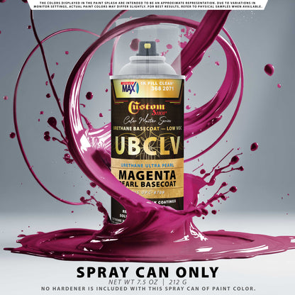 UPC Urethane Ultra Pearl Colors - Magenta Pearl Basecoat- Spray Can