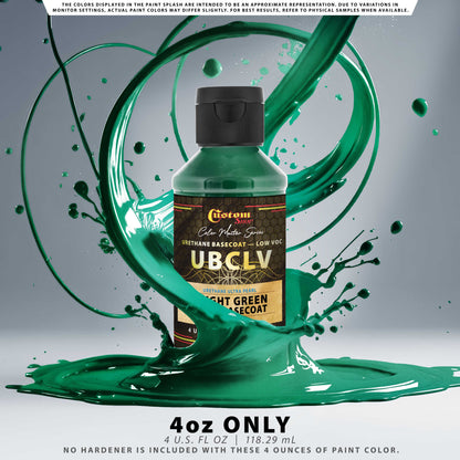 UPC Urethane Ultra Pearl Colors - Bright Green Pearl Basecoat - 4-Ounce Ready to Spray Bottle