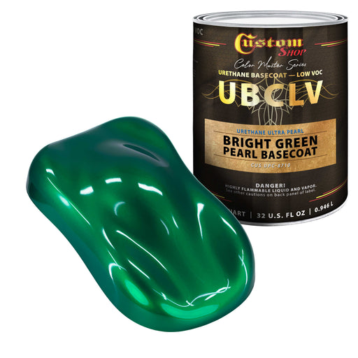 Custom Shop UPC Urethane Ultra Pearl Colors - Bright Green Pearl Basecoat- Quart