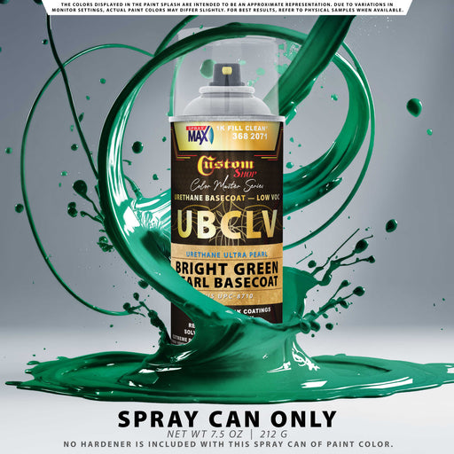 Custom Shop UPC Urethane Ultra Pearl Colors - Bright Green Pearl Basecoat- Spray Can