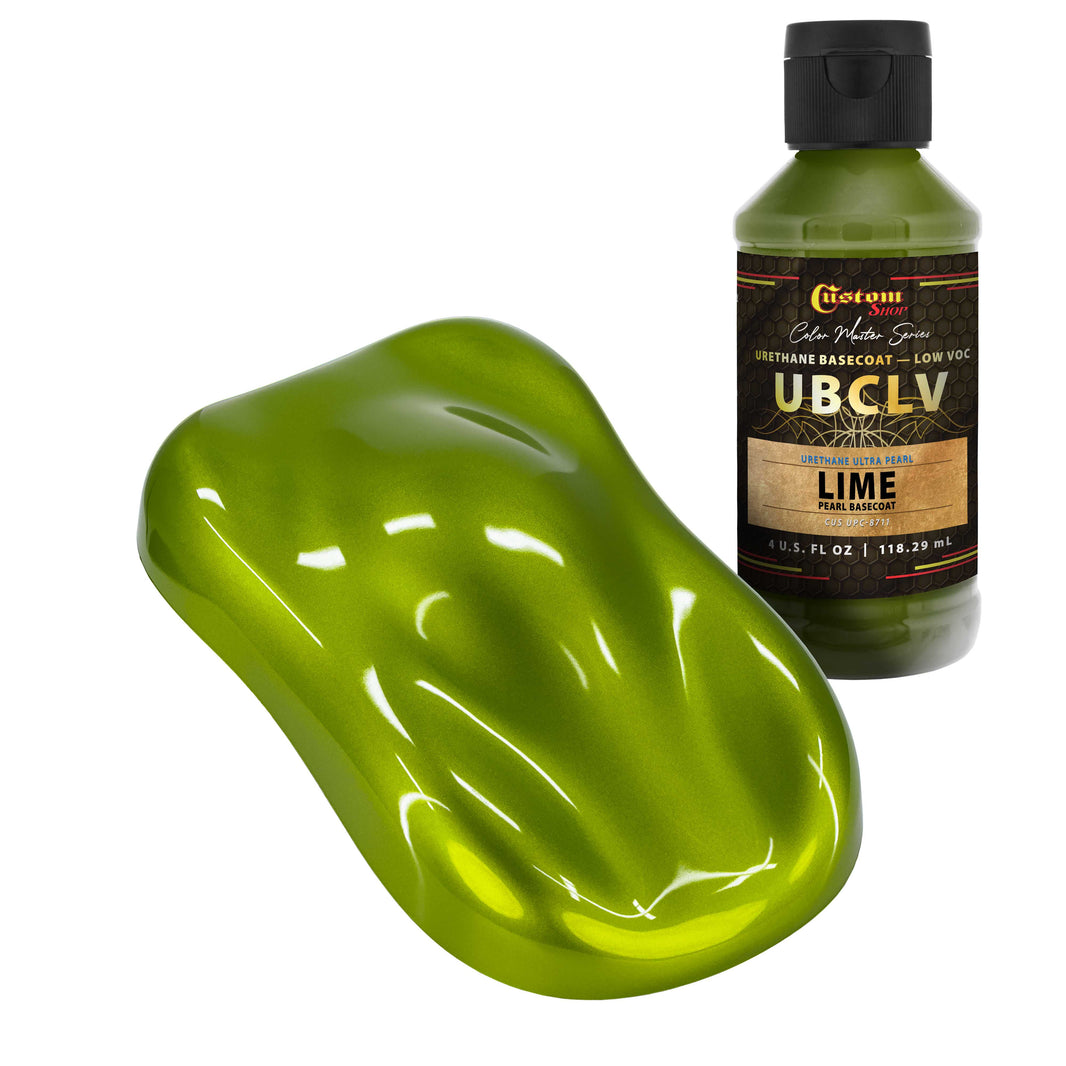 UPC Urethane Ultra Pearl Colors - Lime Pearl Basecoat - 4-Ounce Ready to Spray Bottle