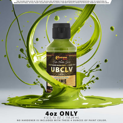 UPC Urethane Ultra Pearl Colors - Lime Pearl Basecoat - 4-Ounce Ready to Spray Bottle