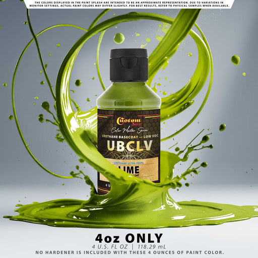 Custom Shop UPC Urethane Ultra Pearl Colors - Lime Pearl Basecoat - 4-Ounce Ready to Spray Bottle