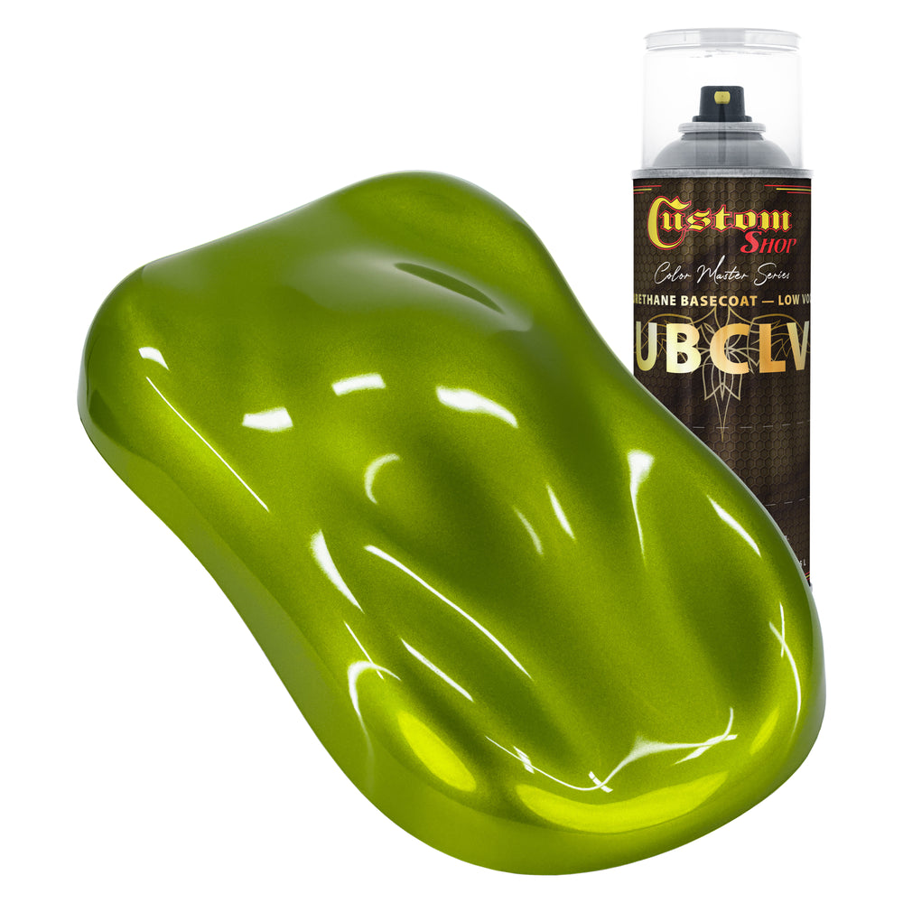 Custom Shop UPC Urethane Ultra Pearl Colors - Lime Pearl Basecoat- Spray Can