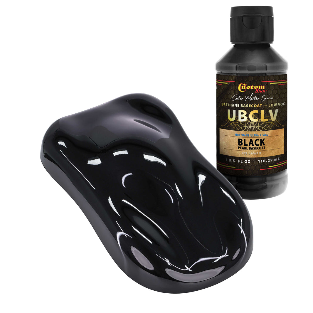 UPC Urethane Ultra Pearl Colors - Black Pearl Basecoat - 4-Ounce Ready to Spray Bottle