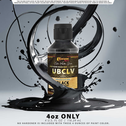 UPC Urethane Ultra Pearl Colors - Black Pearl Basecoat - 4-Ounce Ready to Spray Bottle