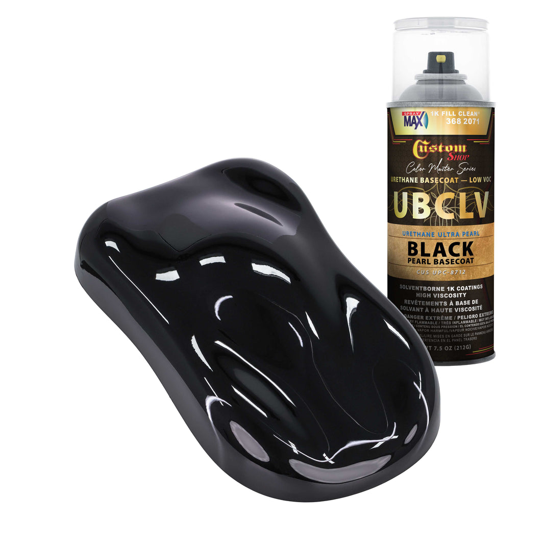 UPC Urethane Ultra Pearl Colors - Black Pearl Basecoat- Spray Can