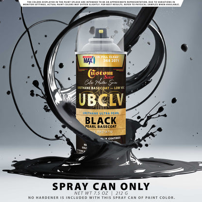 UPC Urethane Ultra Pearl Colors - Black Pearl Basecoat- Spray Can
