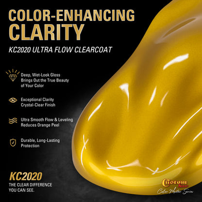 UPC Urethane Ultra Pearl Colors - Gold Pearl Basecoat- Gallon Ultra Flow Kit