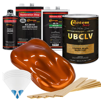 UPC Urethane Ultra Pearl Colors - Copper Pearl Basecoat- Gallon Gloss Kit