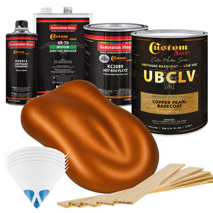 UPC Urethane Ultra Pearl Colors - Copper Pearl Basecoat- Gallon Matte Kit