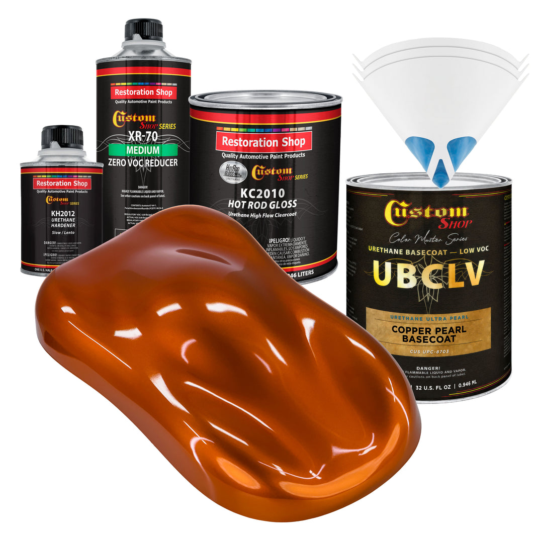 UPC Urethane Ultra Pearl Colors - Copper Pearl Basecoat- Quart Gloss Kit