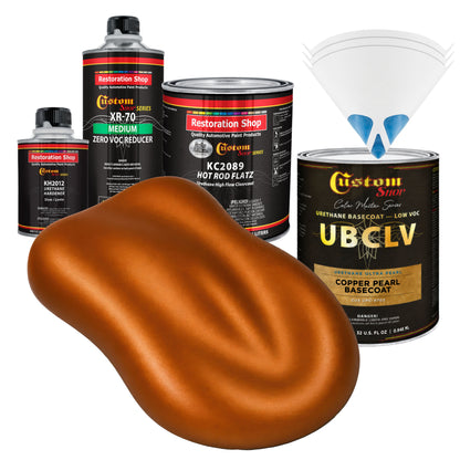 UPC Urethane Ultra Pearl Colors - Copper Pearl Basecoat- Quart Matte Kit