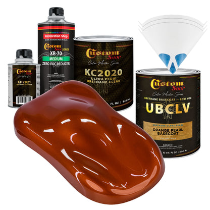 UPC Urethane Ultra Pearl Colors - Orange Pearl Basecoat- Quart Ultra Flow Kit