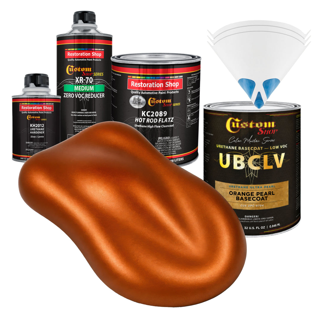 UPC Urethane Ultra Pearl Colors - Orange Pearl Basecoat- Quart Matte Kit