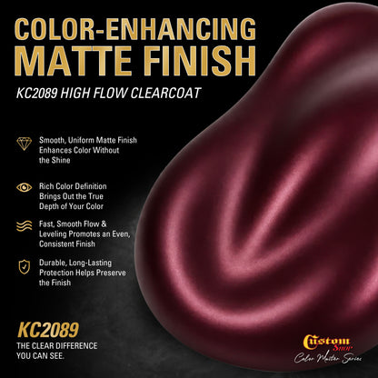 UPC Urethane Ultra Pearl Colors - Maroon Pearl Basecoat- Gallon Matte Kit